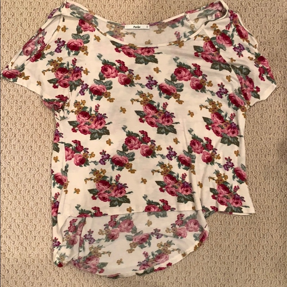 Papaya floral top